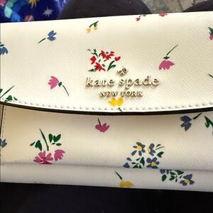 Kate Spade Cream Floral Clutch